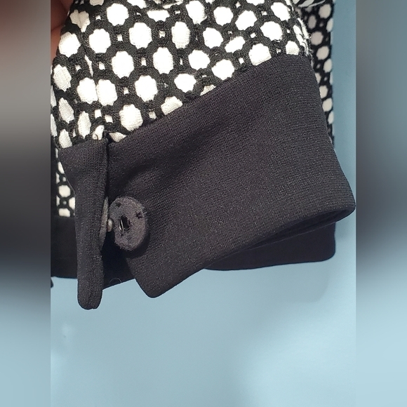 Bundle Only: Doncaster Long Sleeve Jacket B&W Geometrical Blazer Sz 2 - Picture 5 of 12